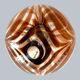 Art Deco style swirl glass light by Marinha Grande