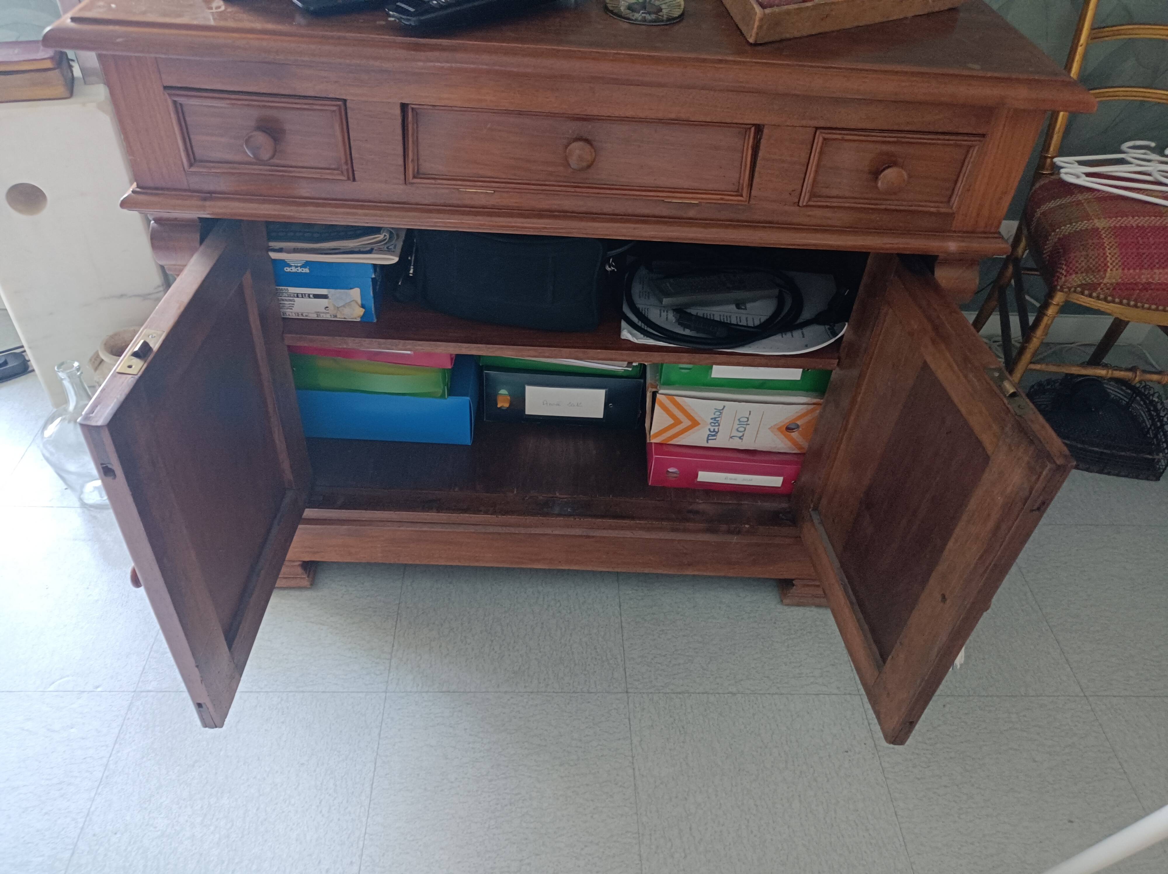 Walnut bathroom furniture