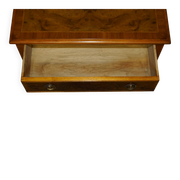Flamed walnut sideboard for 36 bottles with drawer