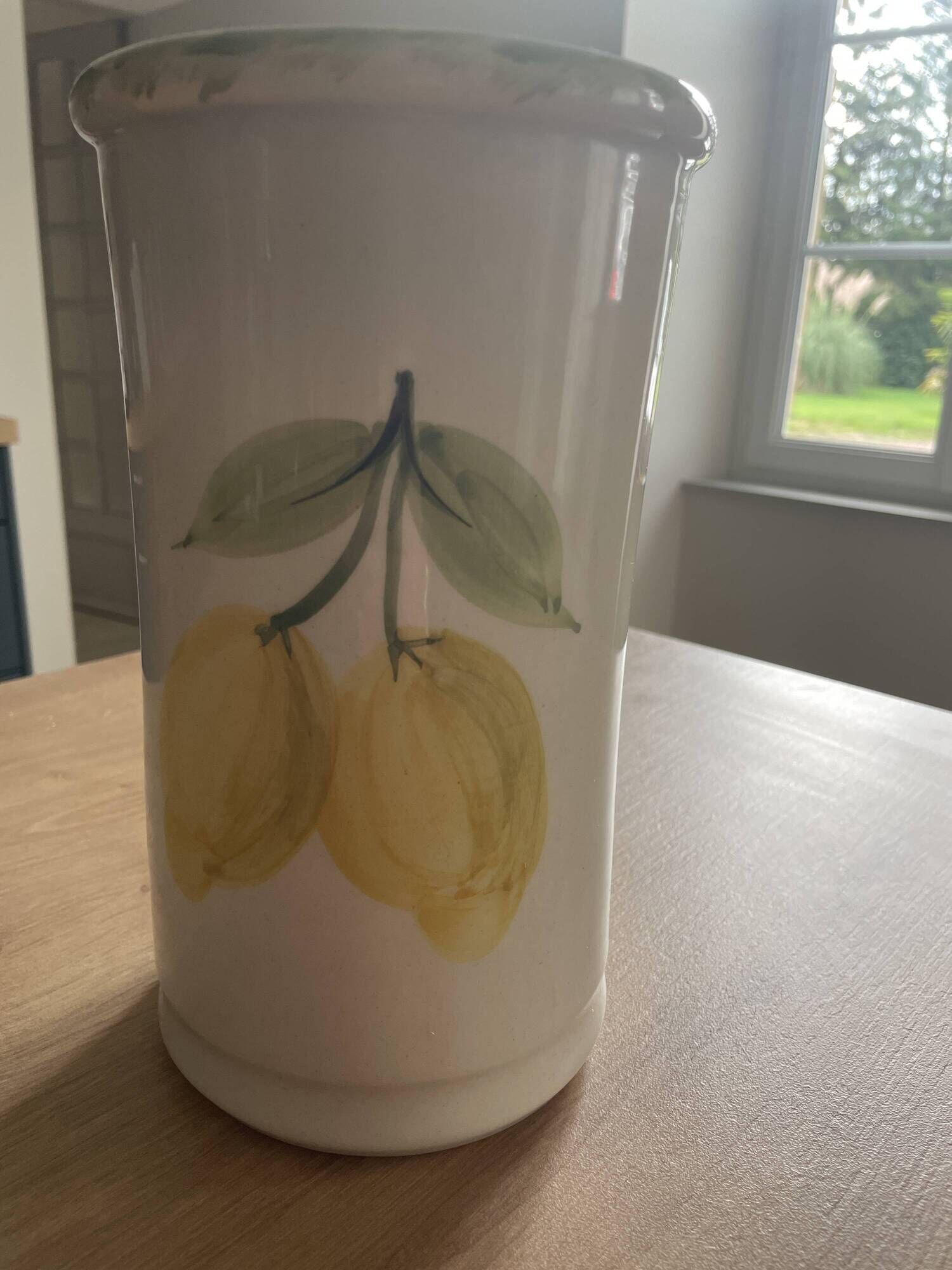 Vintage ceramic vase from Vallauris signed Hudon.
