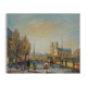 Michel PABOIS : Paris, Vue sur Notre Dame, huile sur toile originale signée