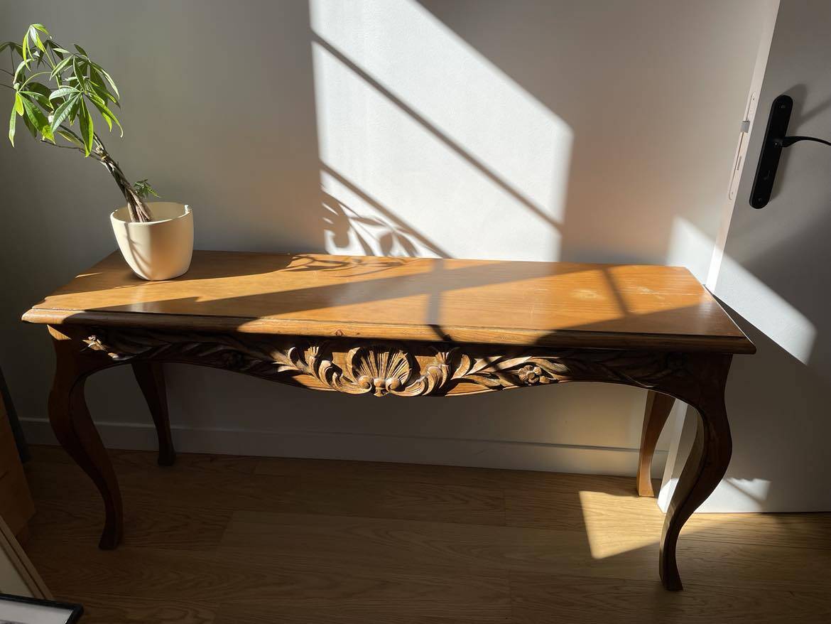 Console en bois de style provençal