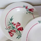 5 hollow plates of St Amand model Peg