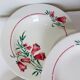 5 assiettes creuses de St Amand modèle Peg