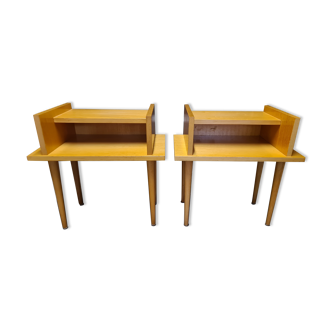 Vintage bedsides pair 1960
