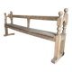 Old oak church pew