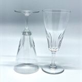 Five Baccarat champagne flutes