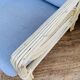 Pair of white rattan armchairs