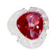 Organic glass ashtray, Murano, Italy, 1970s