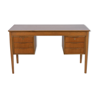 Mid-Century Freestanding Teak Desk, 1960s