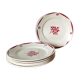 6 old flat plates