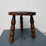 Wooden tripod stool