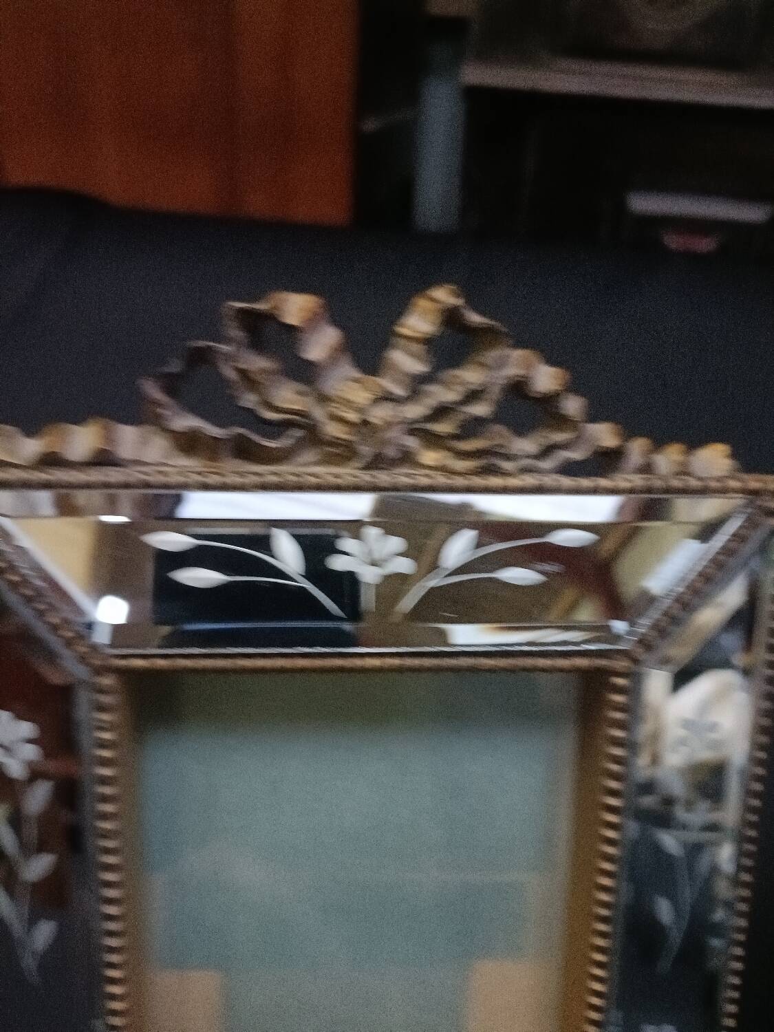 Vintage Louis XVI style frame with beveled mirrors