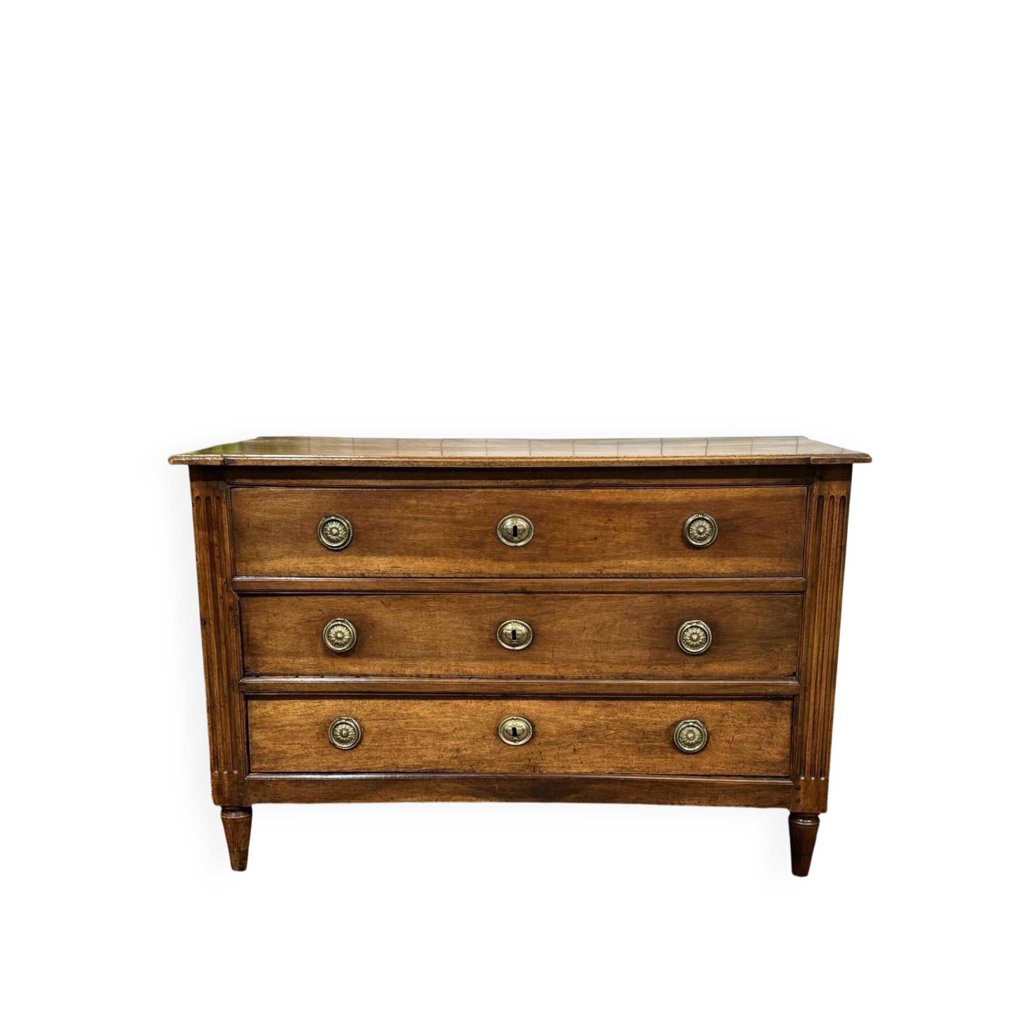 Louis XVI commode from the 18th century in walnut.