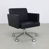 Lounge Chair Leather and Chrome by Poltrona Frau, 1990s