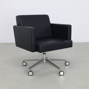 Lounge Chair Leather and Chrome by Poltrona Frau, 1990s