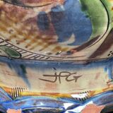 Large signed colorful vase