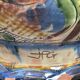 Large signed colorful vase