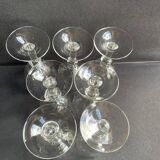 7 port glasses – Blown and cut crystal