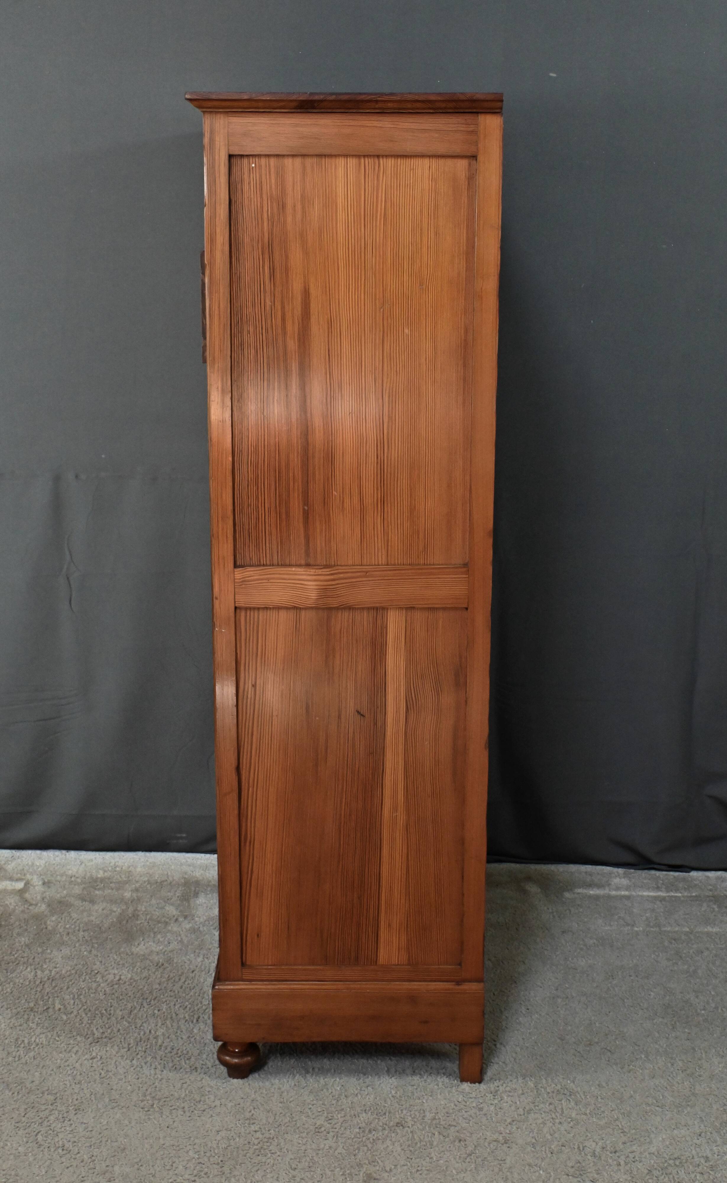 Pitch pine weekly planner, Art Nouveau period – Early 20th century