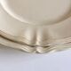 Pair of ivory dishes of Sarreguemines with 30 and 34cm