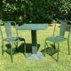 Tolix set, 2 t4 chairs and a Tolix mini kub table