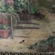 Oil on canvas signed old “Jardin”