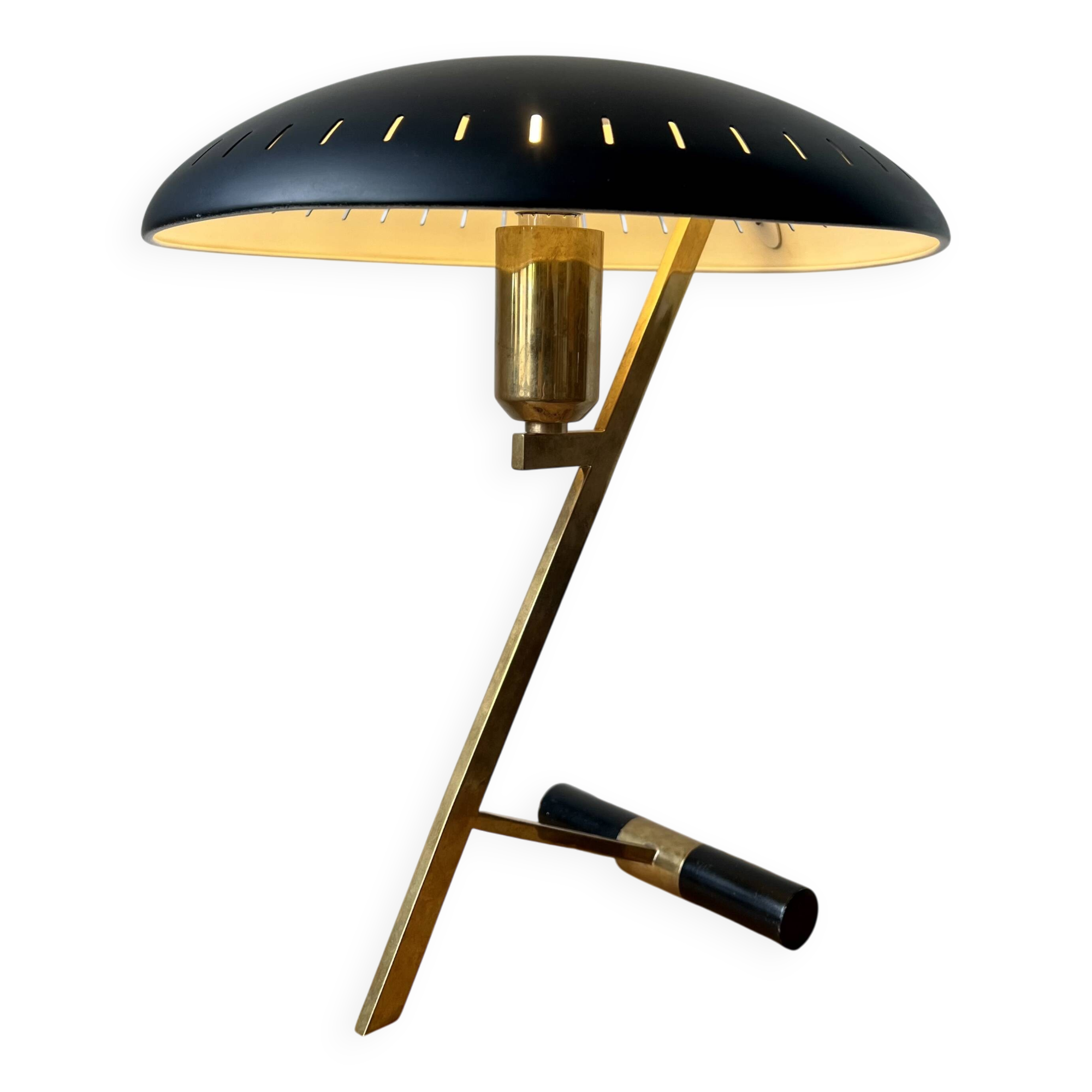 Vintage mid century Decora Z Lamp by Louis Kalff for Philips, Belgium, 1950