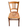Luterma bistro chair in embossed beech, "shell" pattern.
