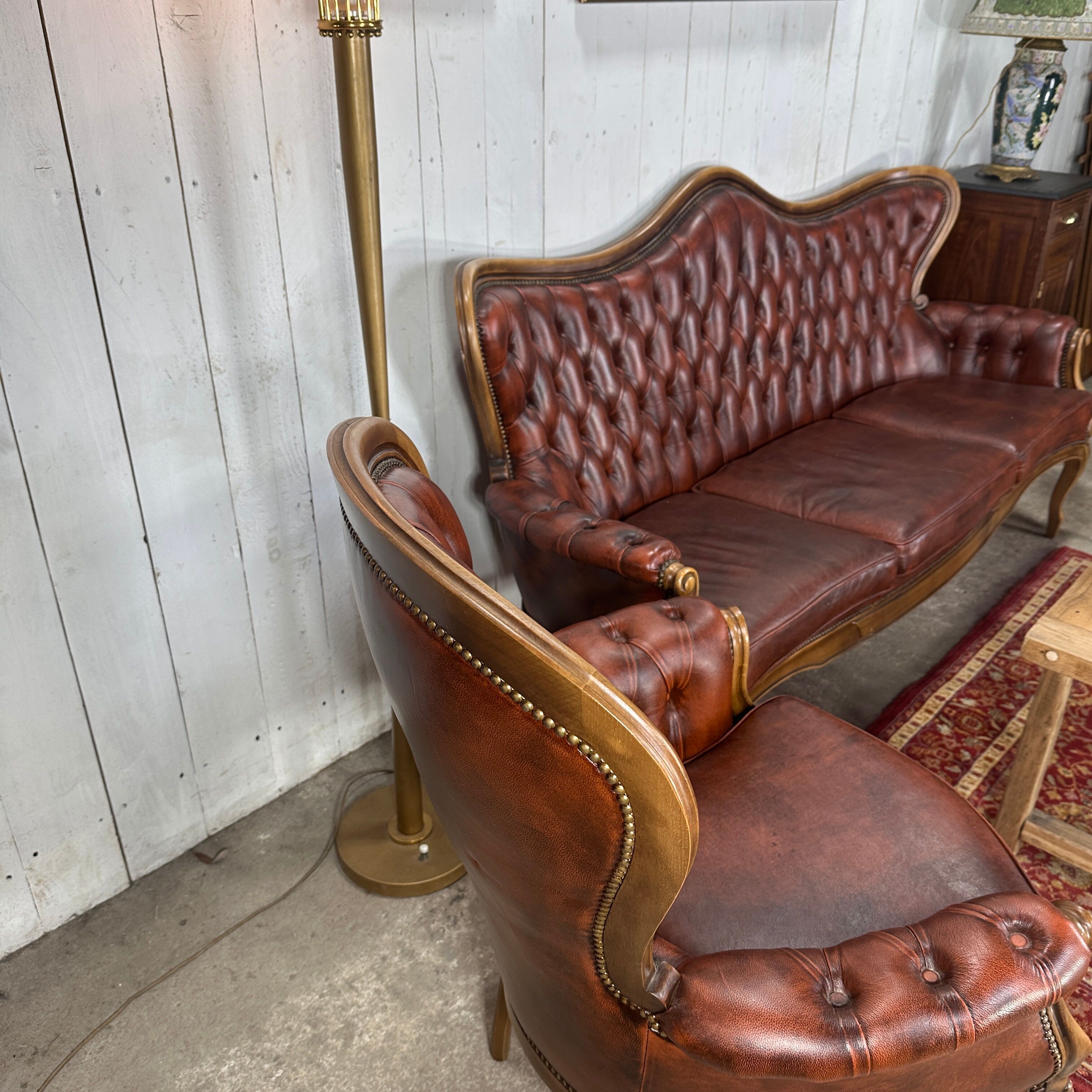 Chesterfield upholstered living room