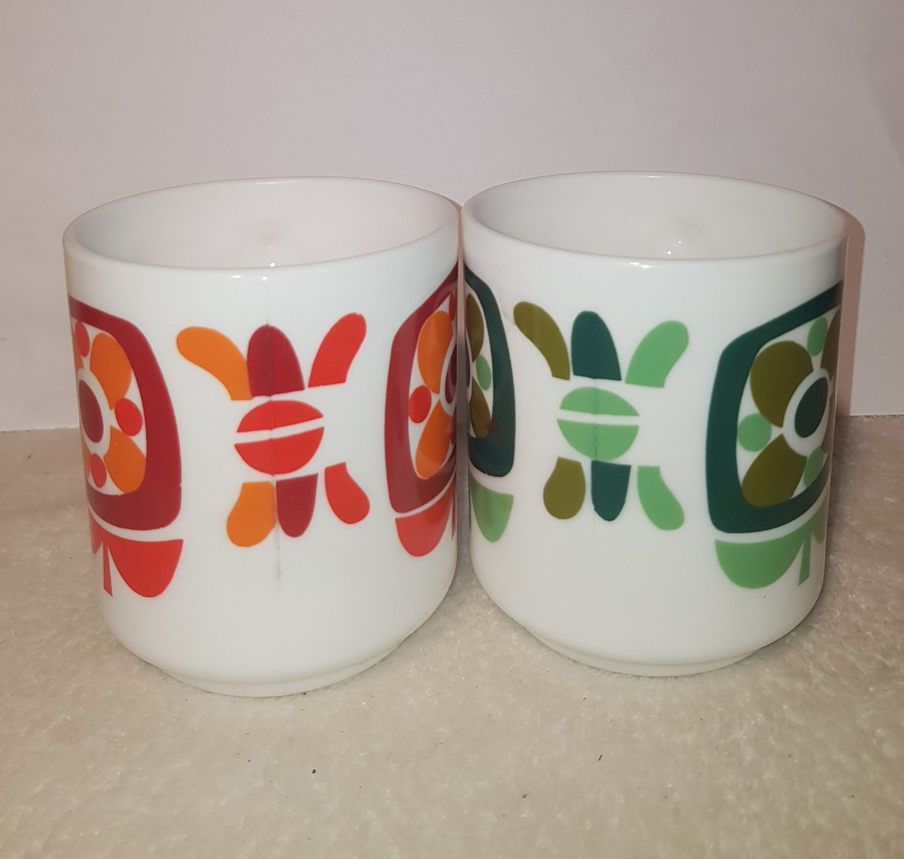 Two vintage mugs 70 years