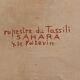 Tassili Rock Painting, signed G. Le Poitevin – 1960