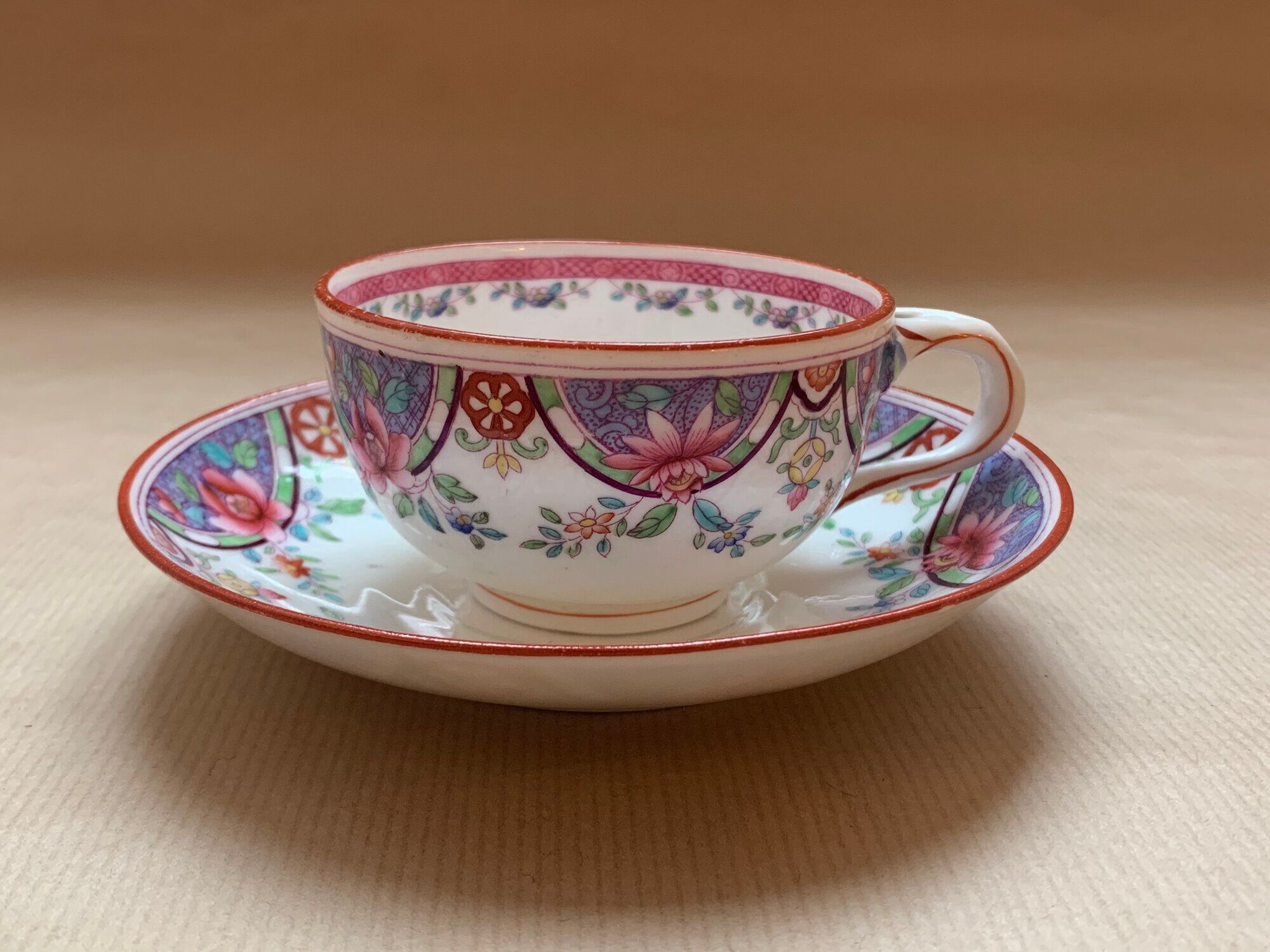 Minton English porcelain cup and sub-cup