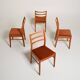 4 chaises de salle à manger scandinaves en teck