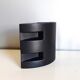 Black ceramic modernist vase - 1980