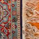 Chinese silk oriental rug 103 cm x 64 cm