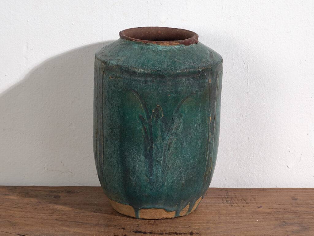 Antique turquoise green vase (circa 1820) #34