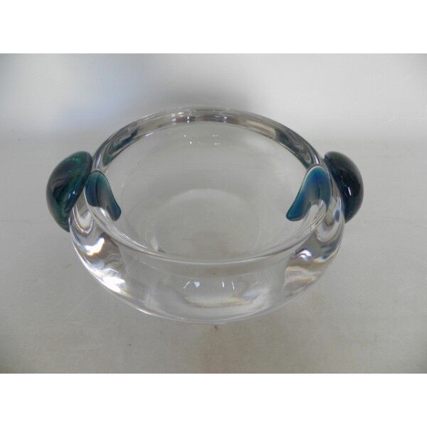 Daum France heavy glass dish