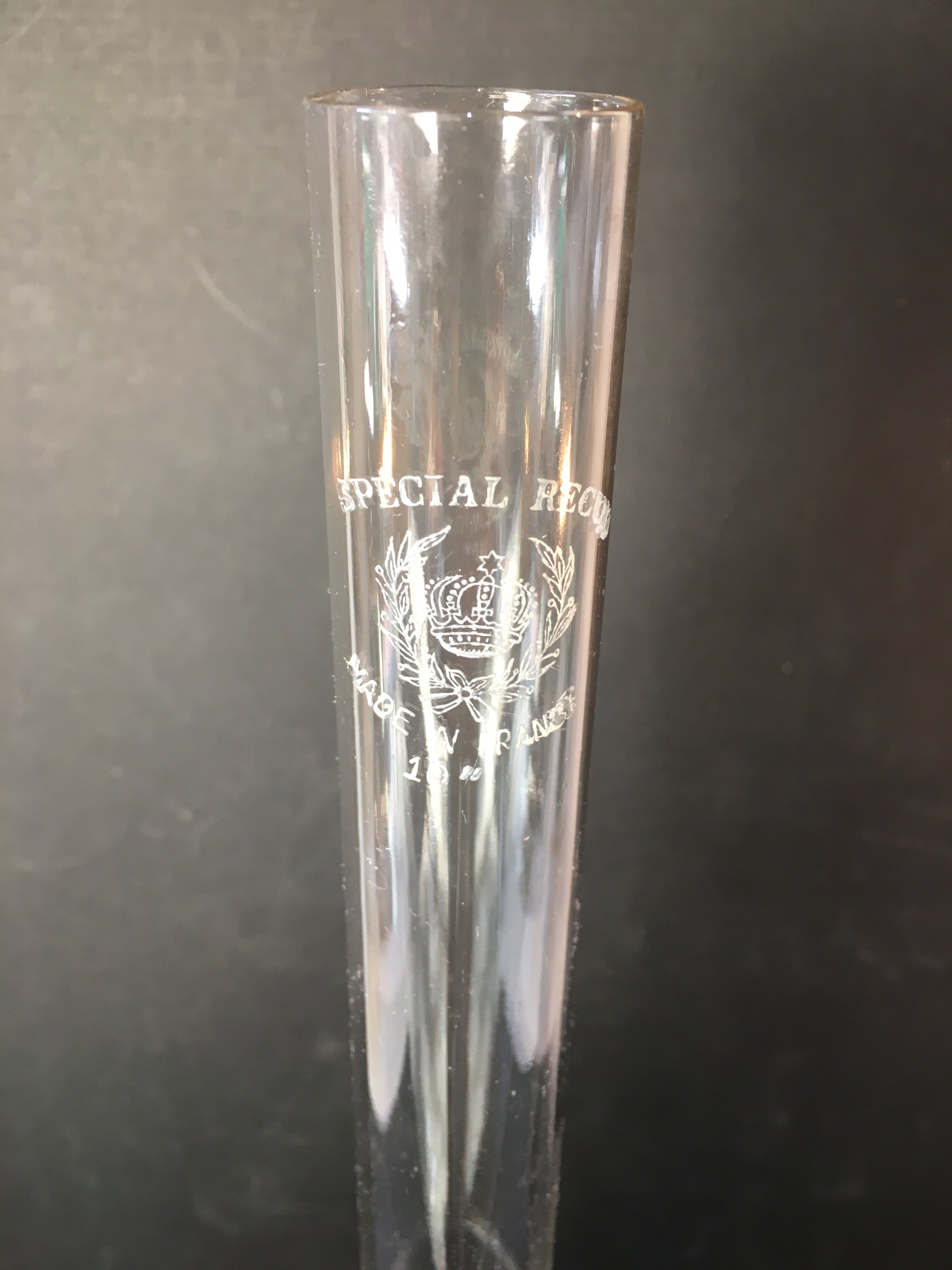 Oil lamp tinted glass and tin