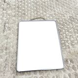 Large vintage barber mirror 24x30cm chrome
