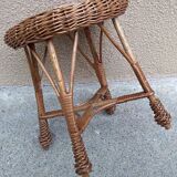 small wicker stool