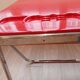 Vintage lot design – Platone table + red Plia chairs – Anonima Castelli
