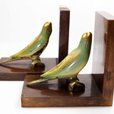 Paire de serre-livres en bronze peints -1930