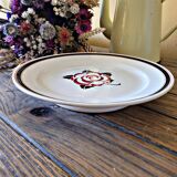 Lot reserved for Anne L, low fruit bowl and 2 Sarreguemines Noyon serving dishes
