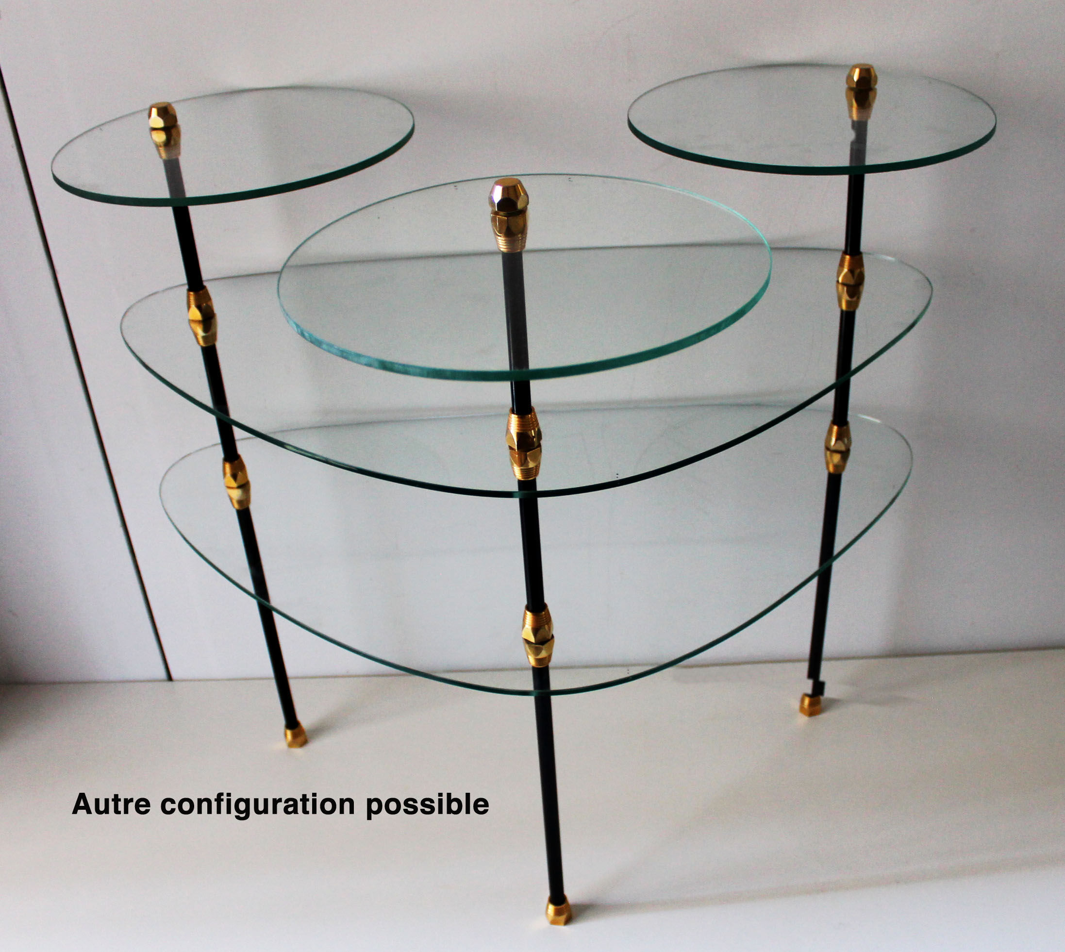 Summer-display, glass, brass, aluminum, 1950/60