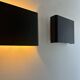Pair of vintage Doria Leuchten wall lights, matte black, Germany 1970s