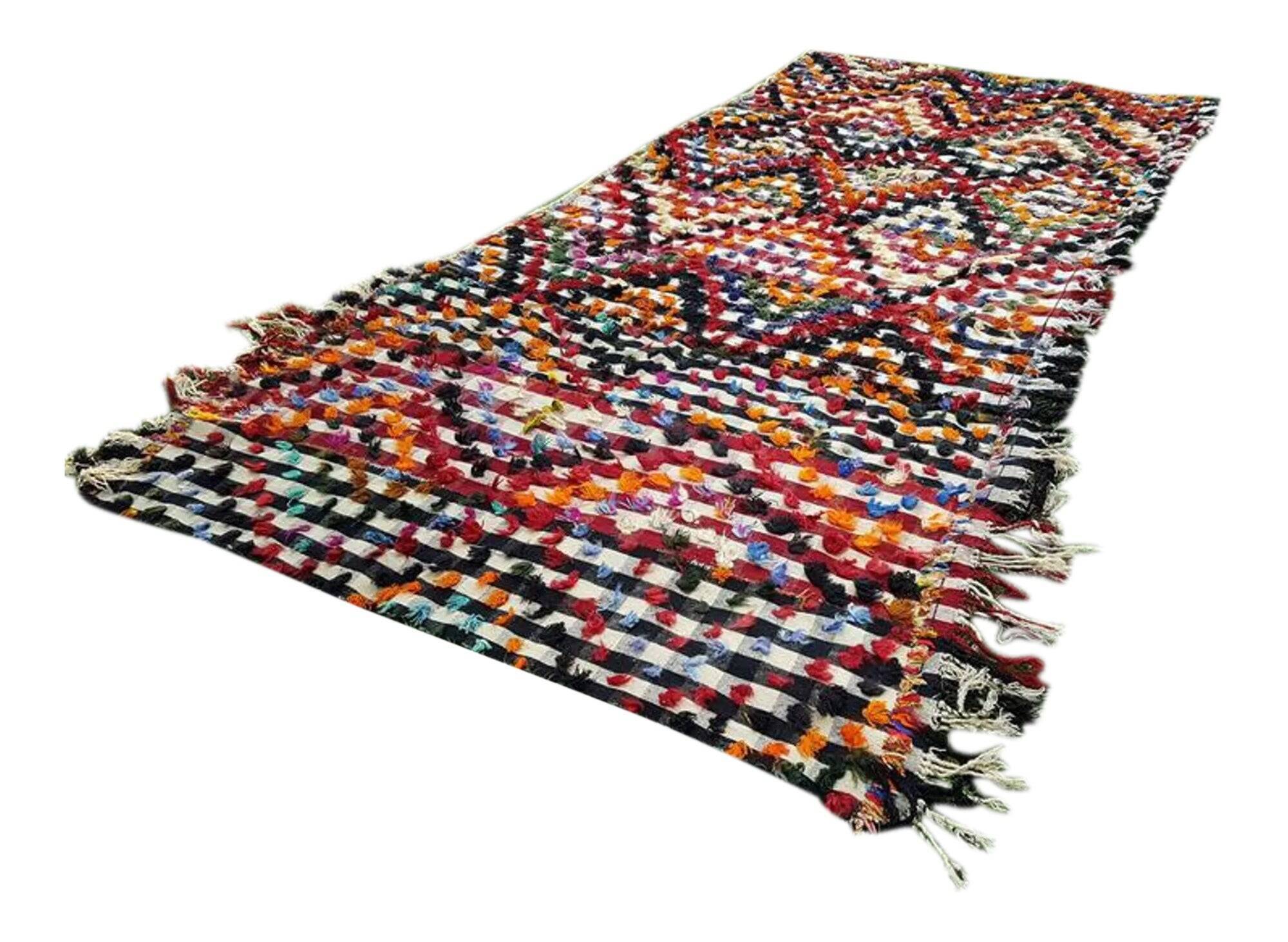Vintage Turkish rug handmade 190x438 cm