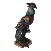 Large rooster sculpture in Capodimonte porcelain.