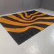 Vintage modernist rug, 1970s