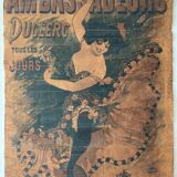 Affiche ancienne des années 1890 par Guillaume. Affiches - Camis Paris. Ambassadeurs Duclerc tous les Jours